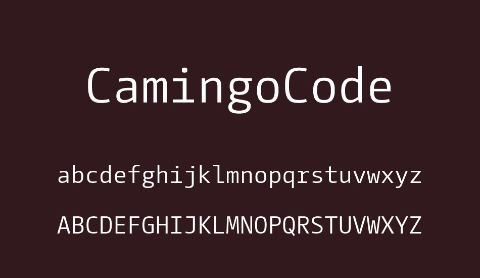 CamingoCode font