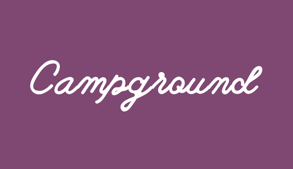 Campground Free Demo font big