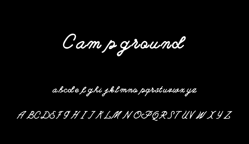 Campground Free Demo font