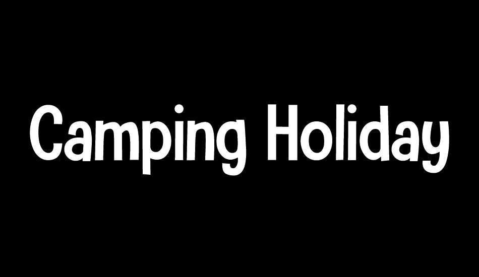 Camping Holiday DEMO font big