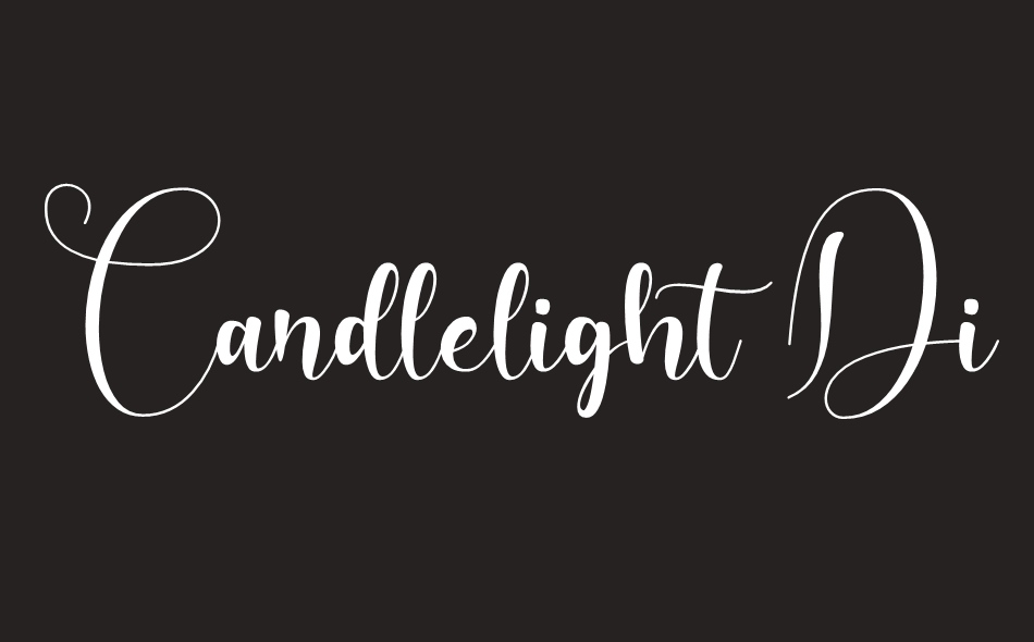 Candlelight Dinner font big