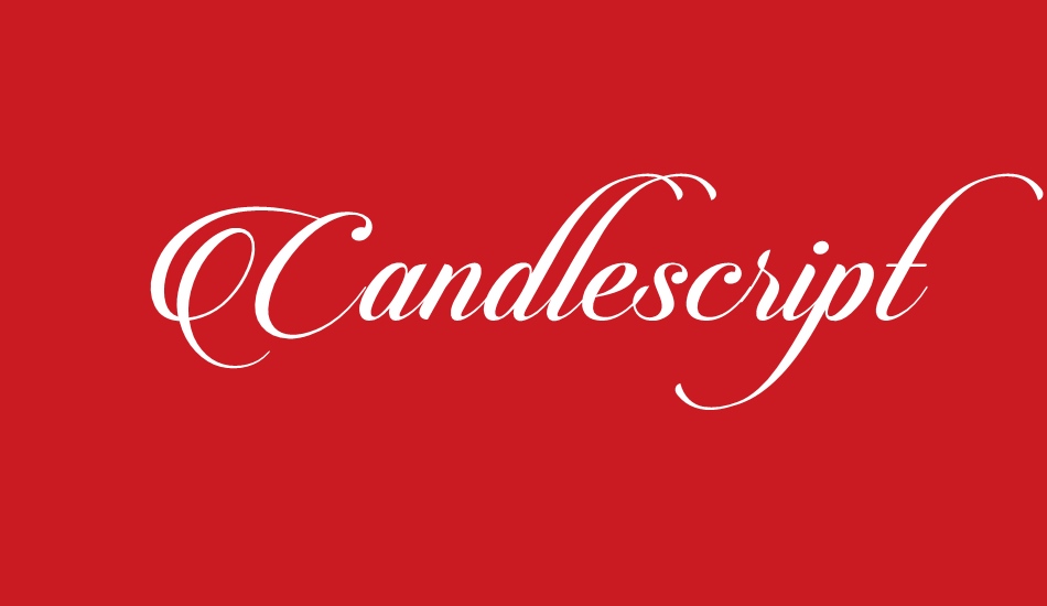 Candlescript Demo Version font big