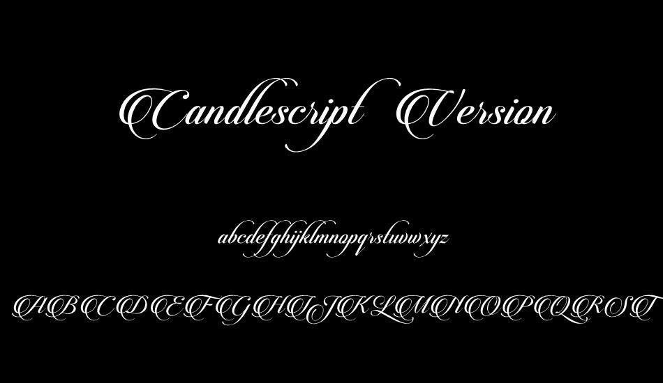 Candlescript Demo Version font