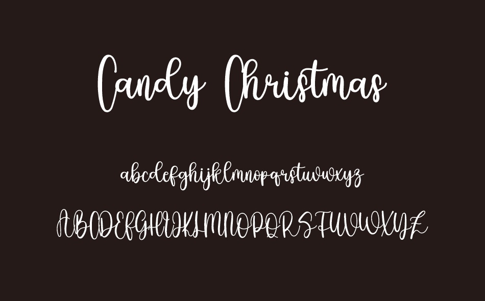 Candy Christmas font