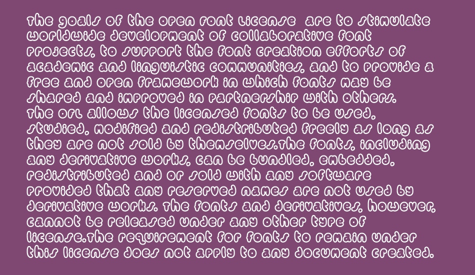 Candy coloured clown font 1