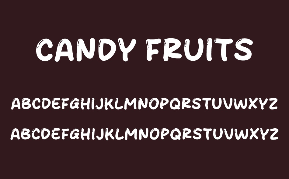Candy Fruits font