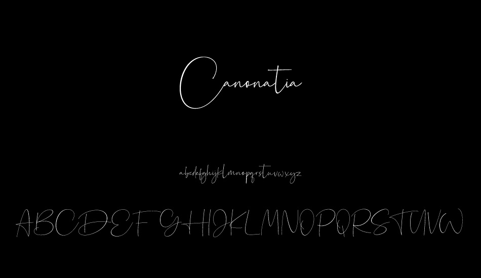 Canonatia font