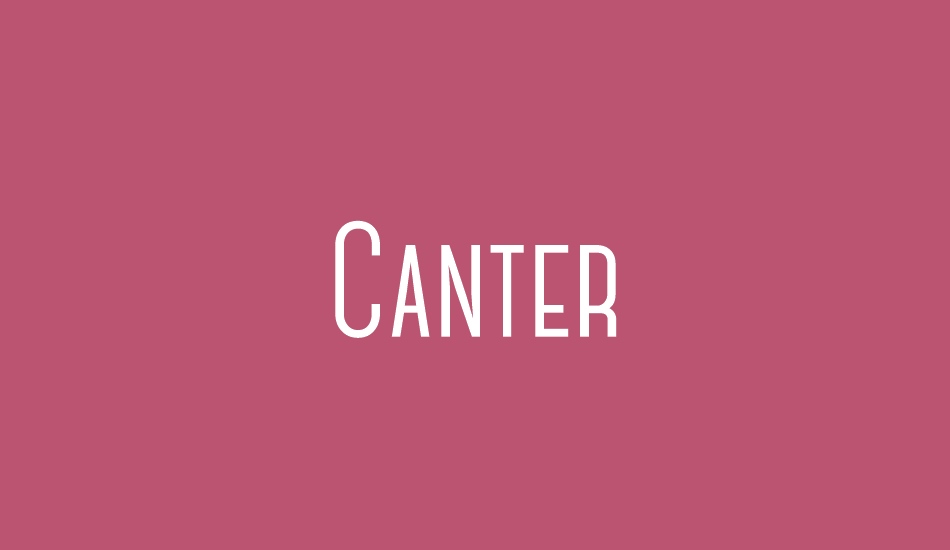 Canter font big