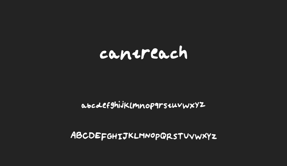 cantreach font