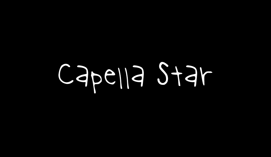 Capella Star font big