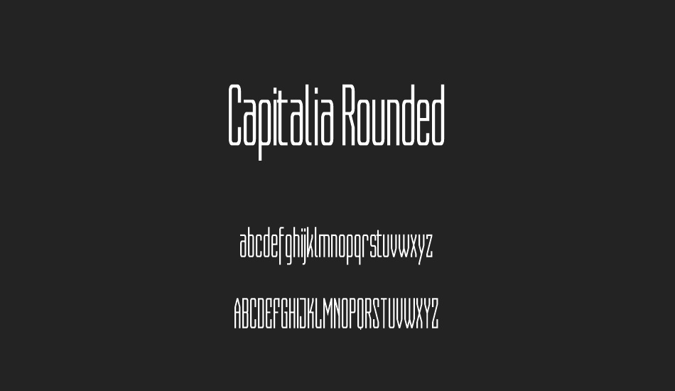 Capitalia Rounded font