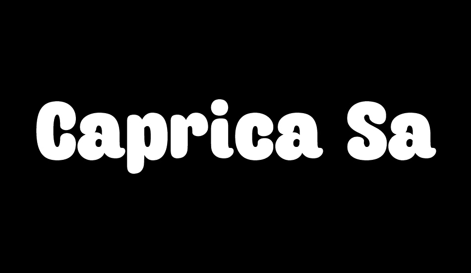 Caprica Sans Personal Use font big