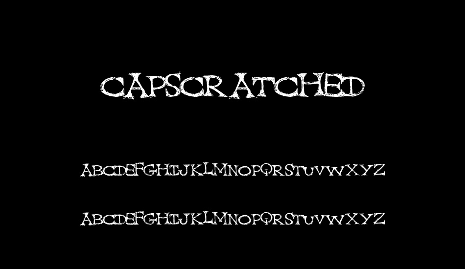 CapScratched font