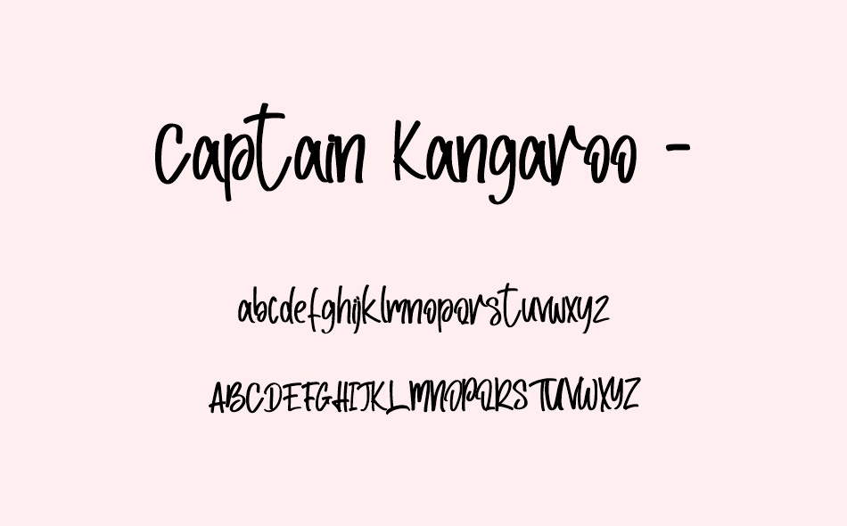 Captain Kangaroo font