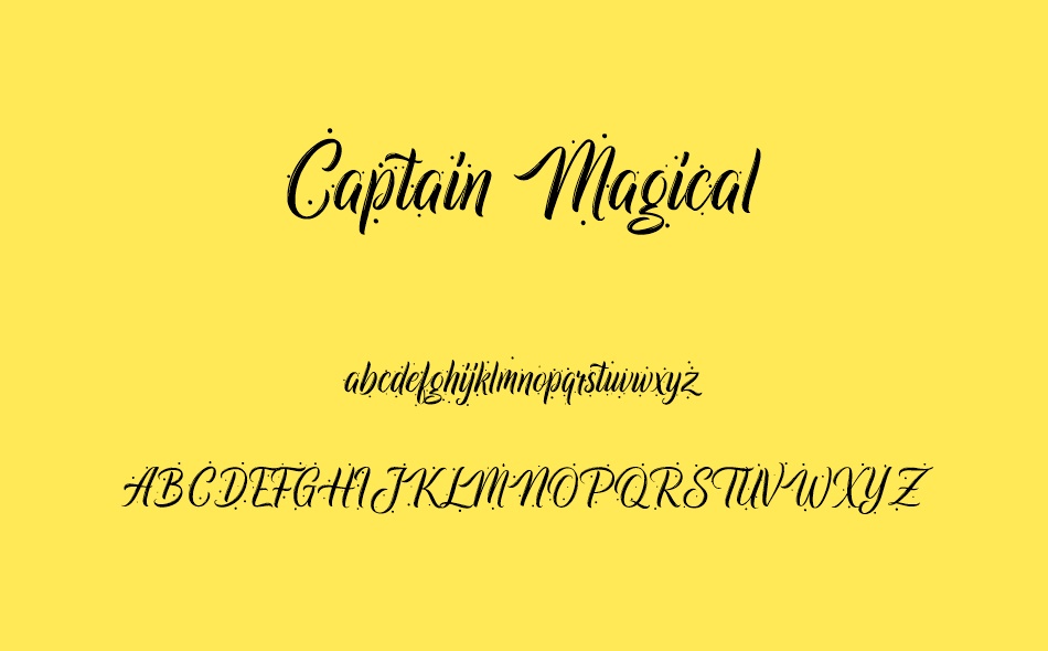 Captain Magical font