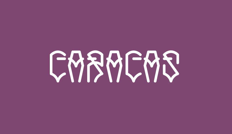 Caracas font big