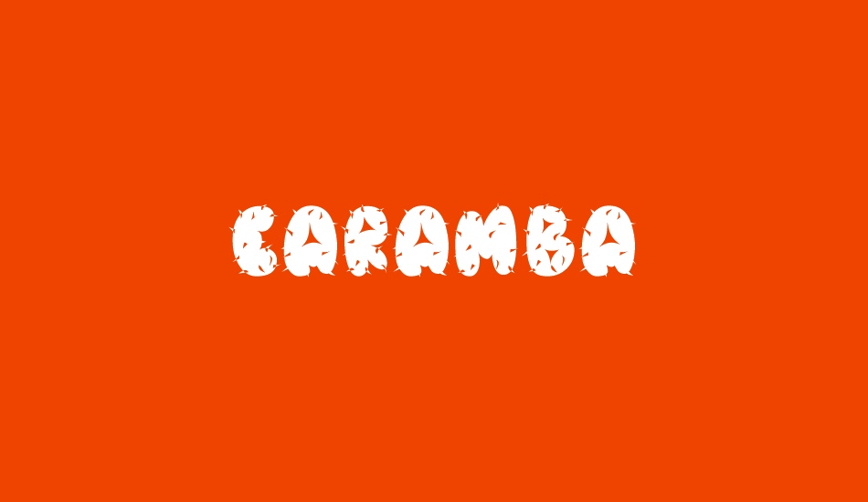 Caramba font big