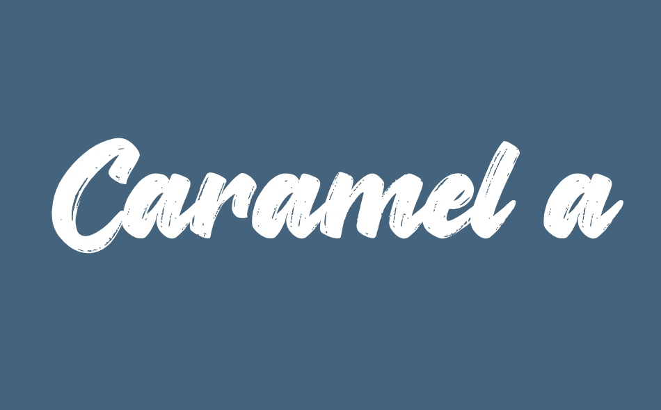 Caramel and Vanilla font big