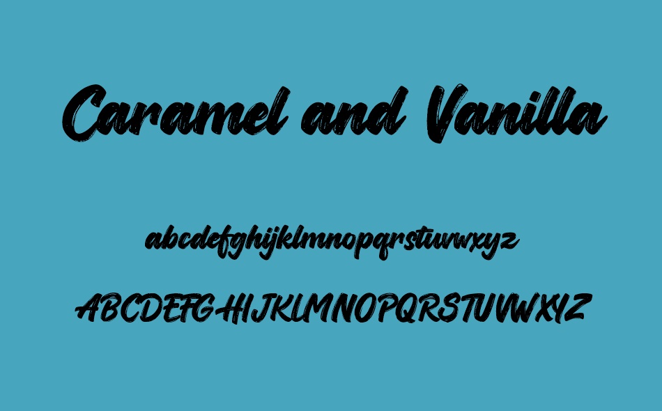 Caramel and Vanilla font