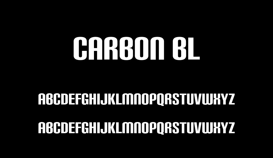 Carbon Bl font