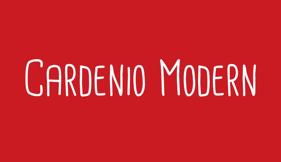 Cardenio Modern font big