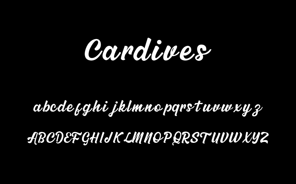 Cardives font