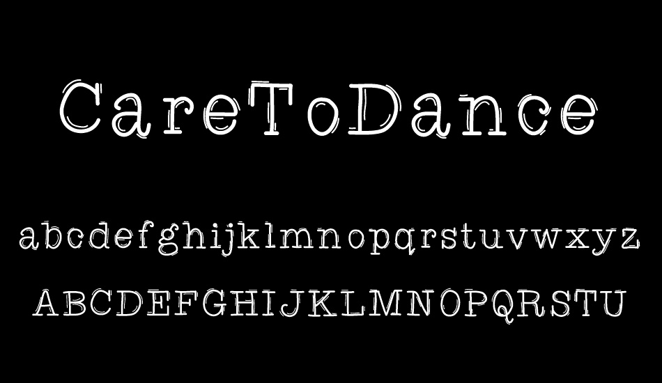 CareToDance font