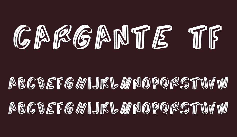 Cargante tfb font