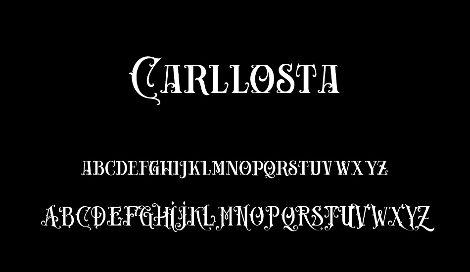 Carllosta DEMO font