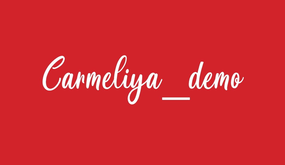 Carmeliya_demo font big