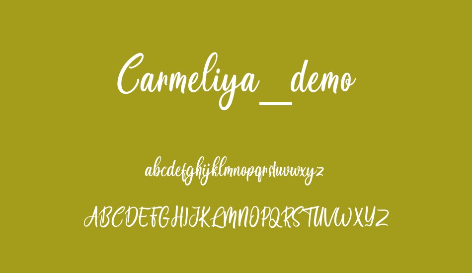 Carmeliya_demo font