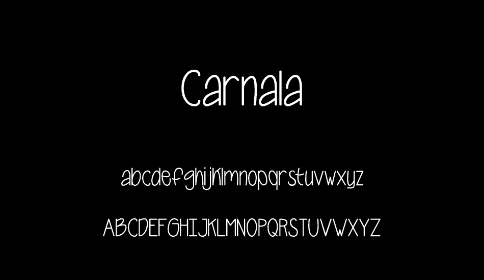 Carnala font