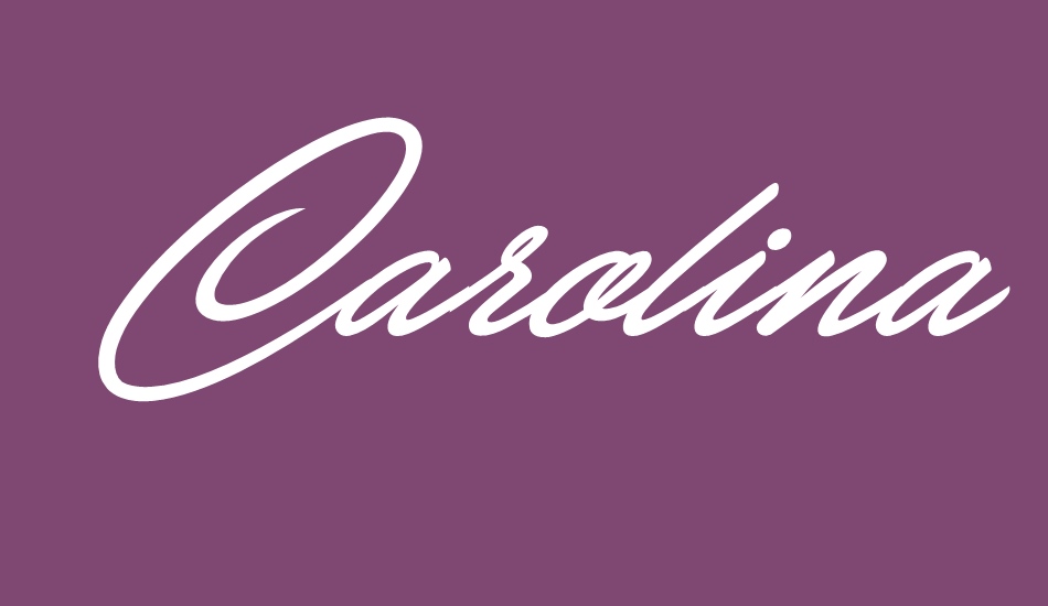 Carolina Hills Personal Use font big