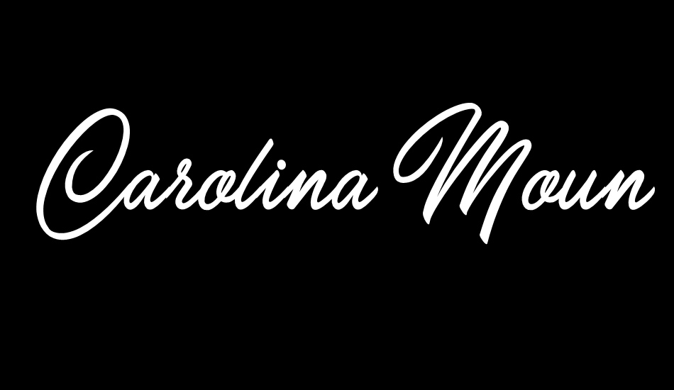 Carolina Mountains Personal Use font big