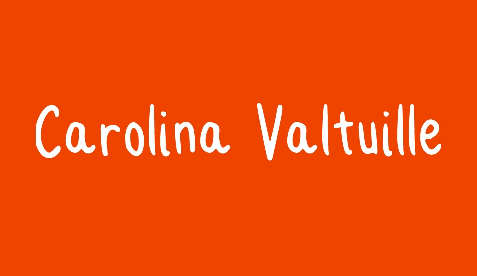 Carolina Valtuille font big