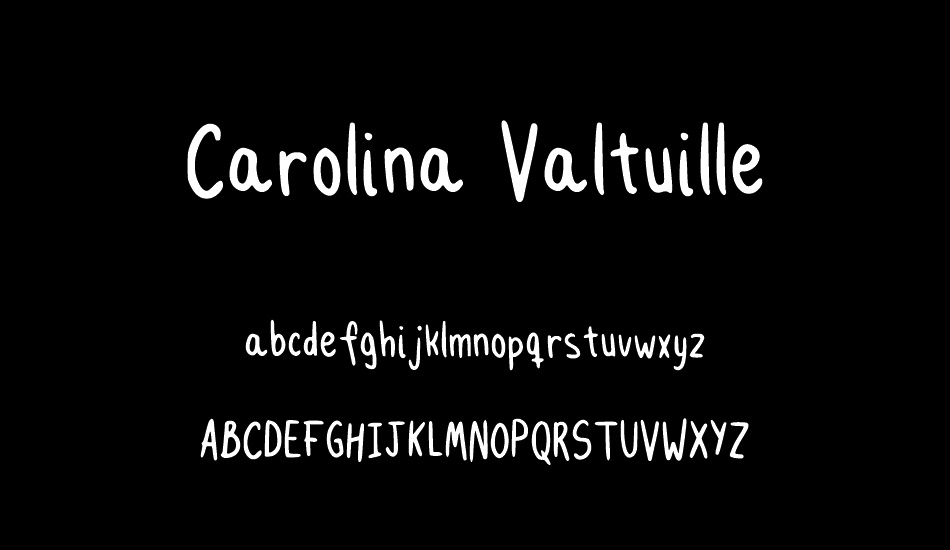 Carolina Valtuille font