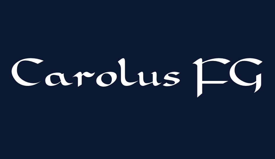 Carolus FG font big