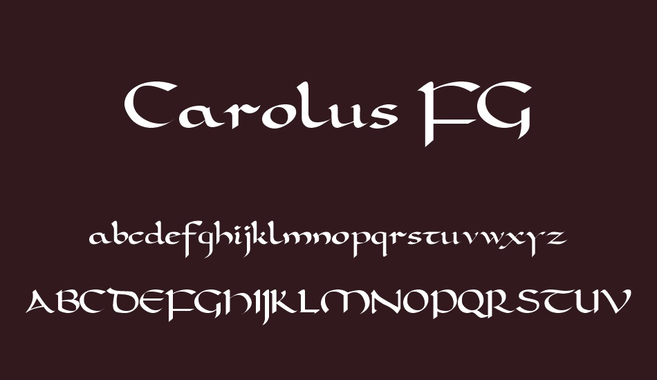 Carolus FG font