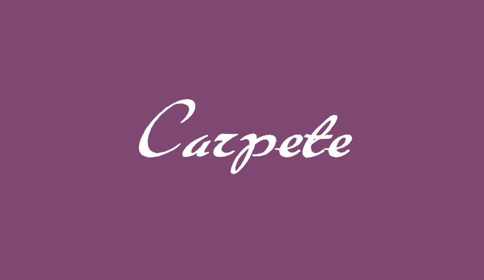 Carpete font big