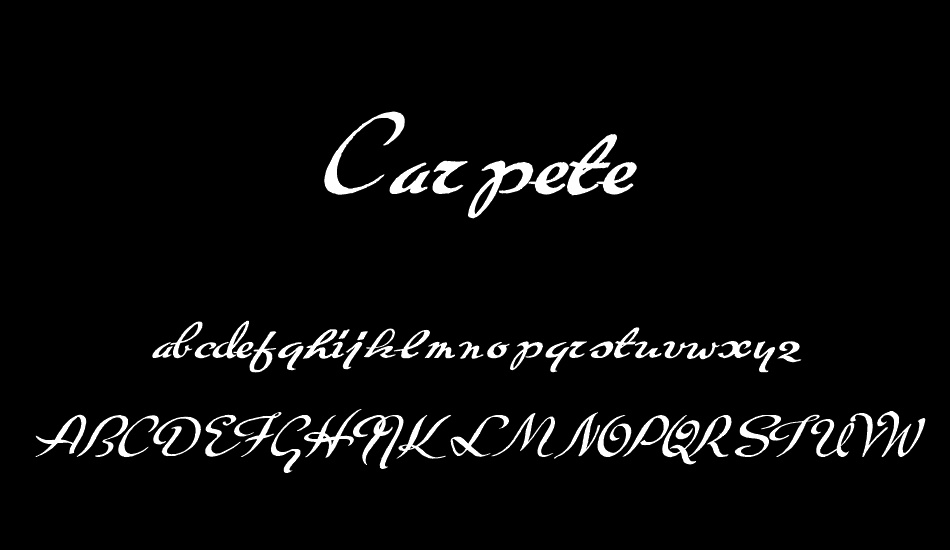 Carpete font