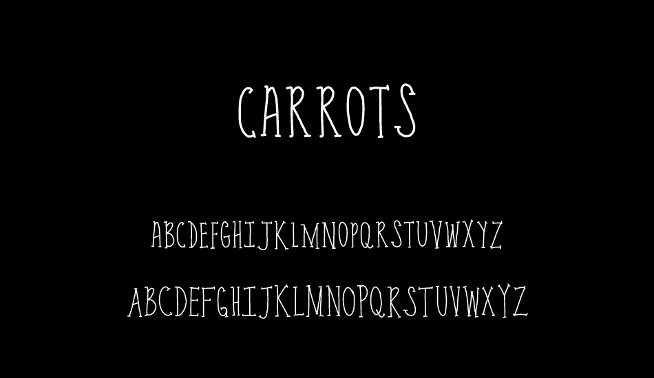 carrots font