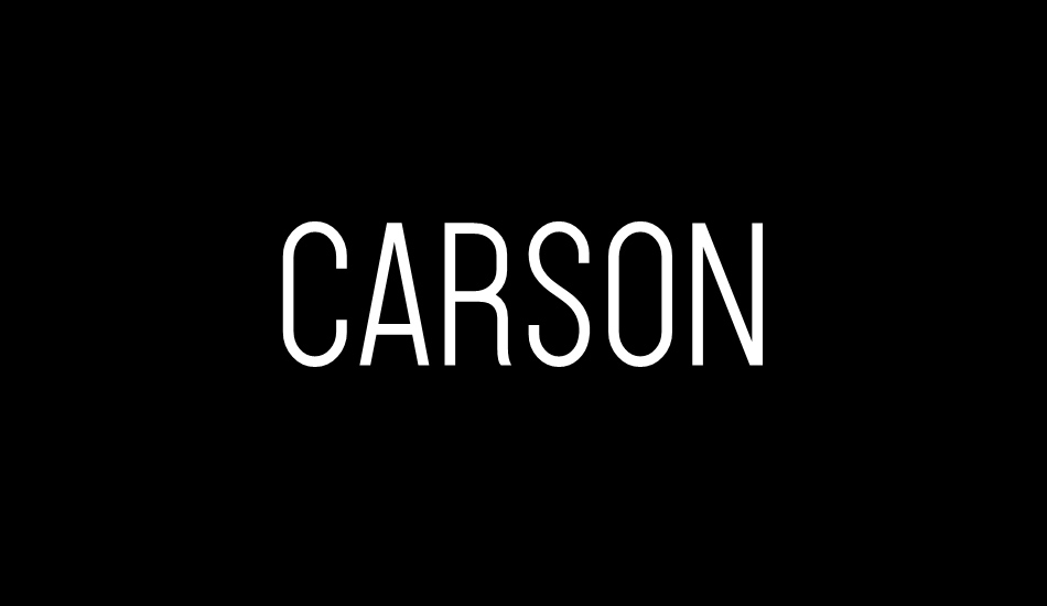 Carson font big