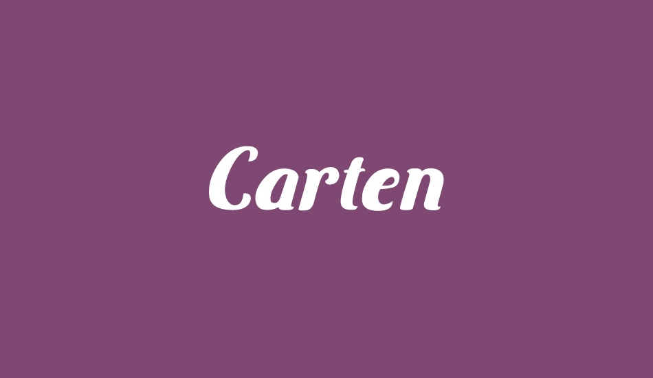 Carten font big