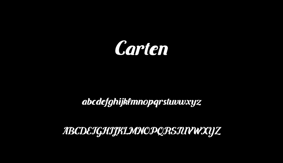 Carten font