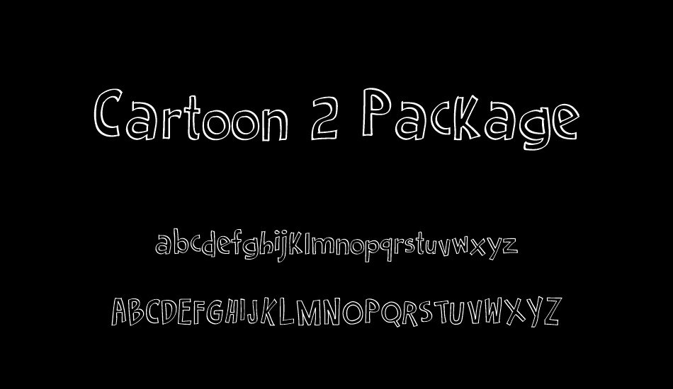 Cartoon 2 Package font