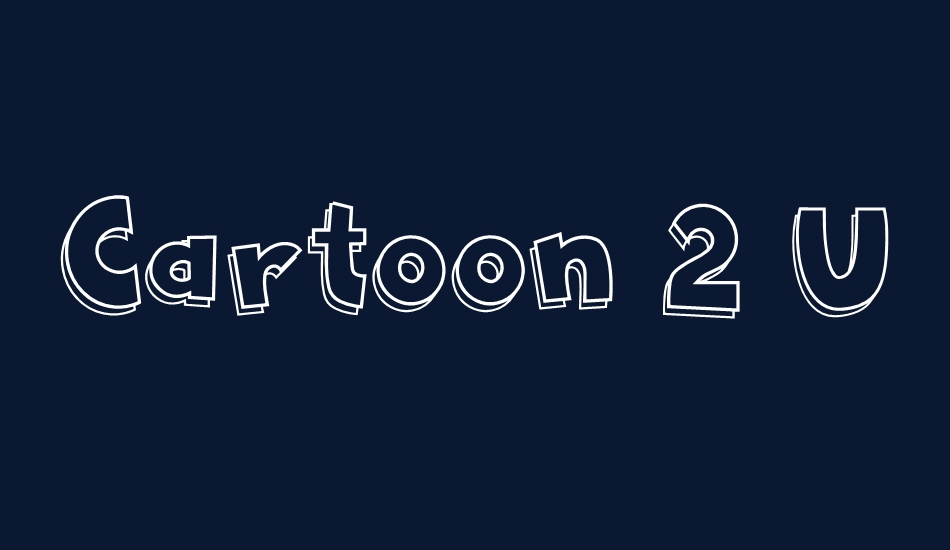 Cartoon 2 US font big