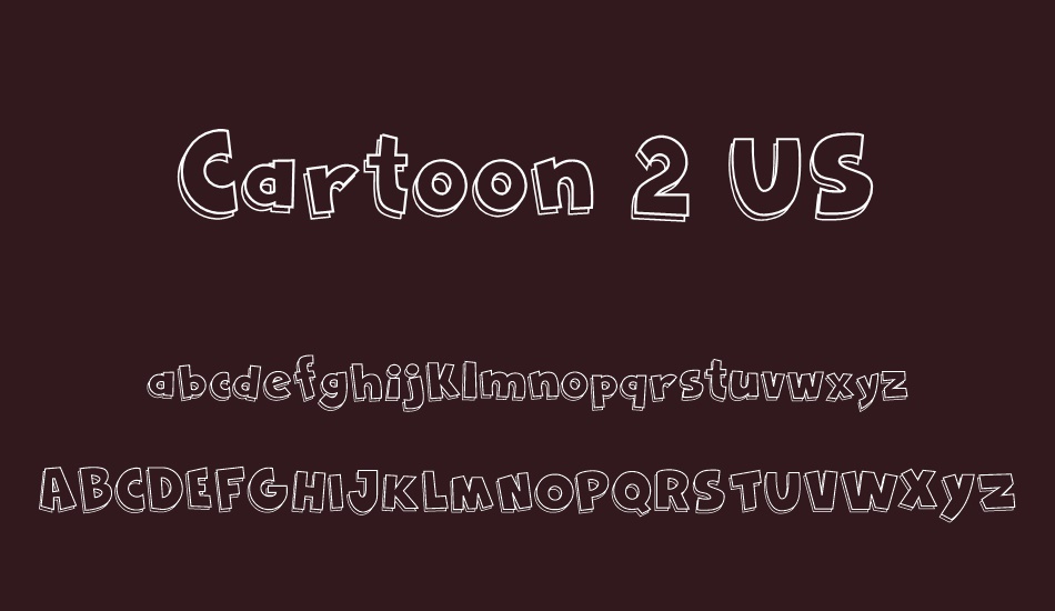 Cartoon 2 US font