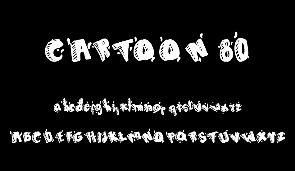 CARTOON 80 font