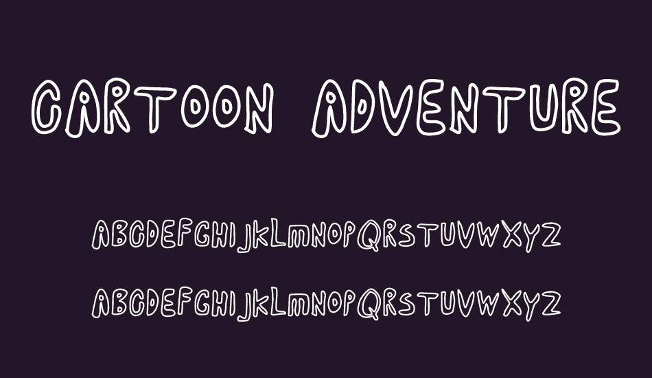 cartoon adventures font