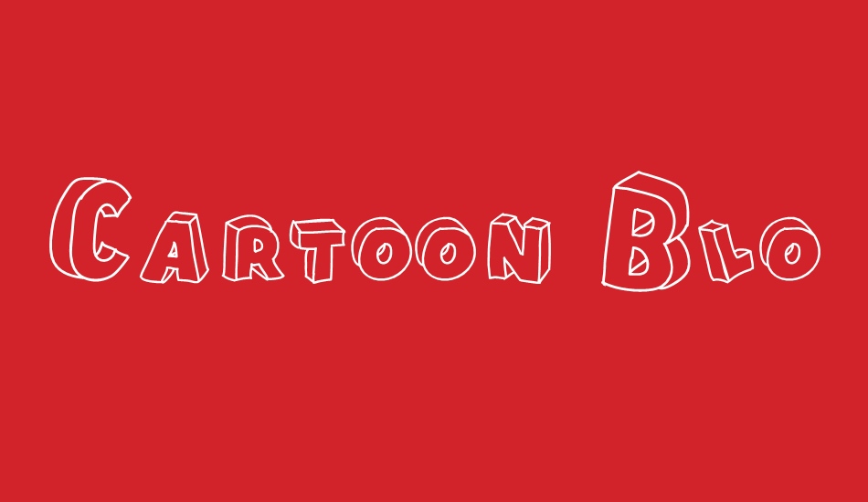 Cartoon Blocks font big